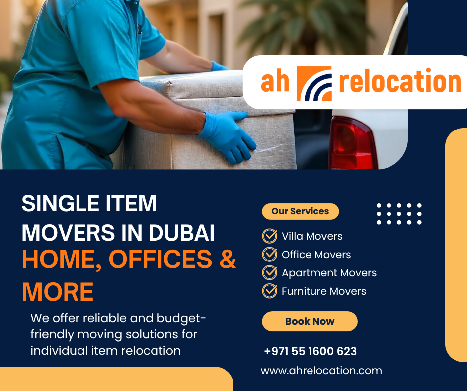 Single item movers in Dubai -Home, Offices & More